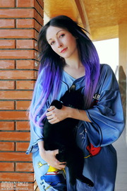 Emo girl shows everything