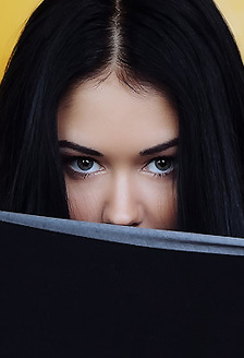 Long Black Haired Teen Macy 